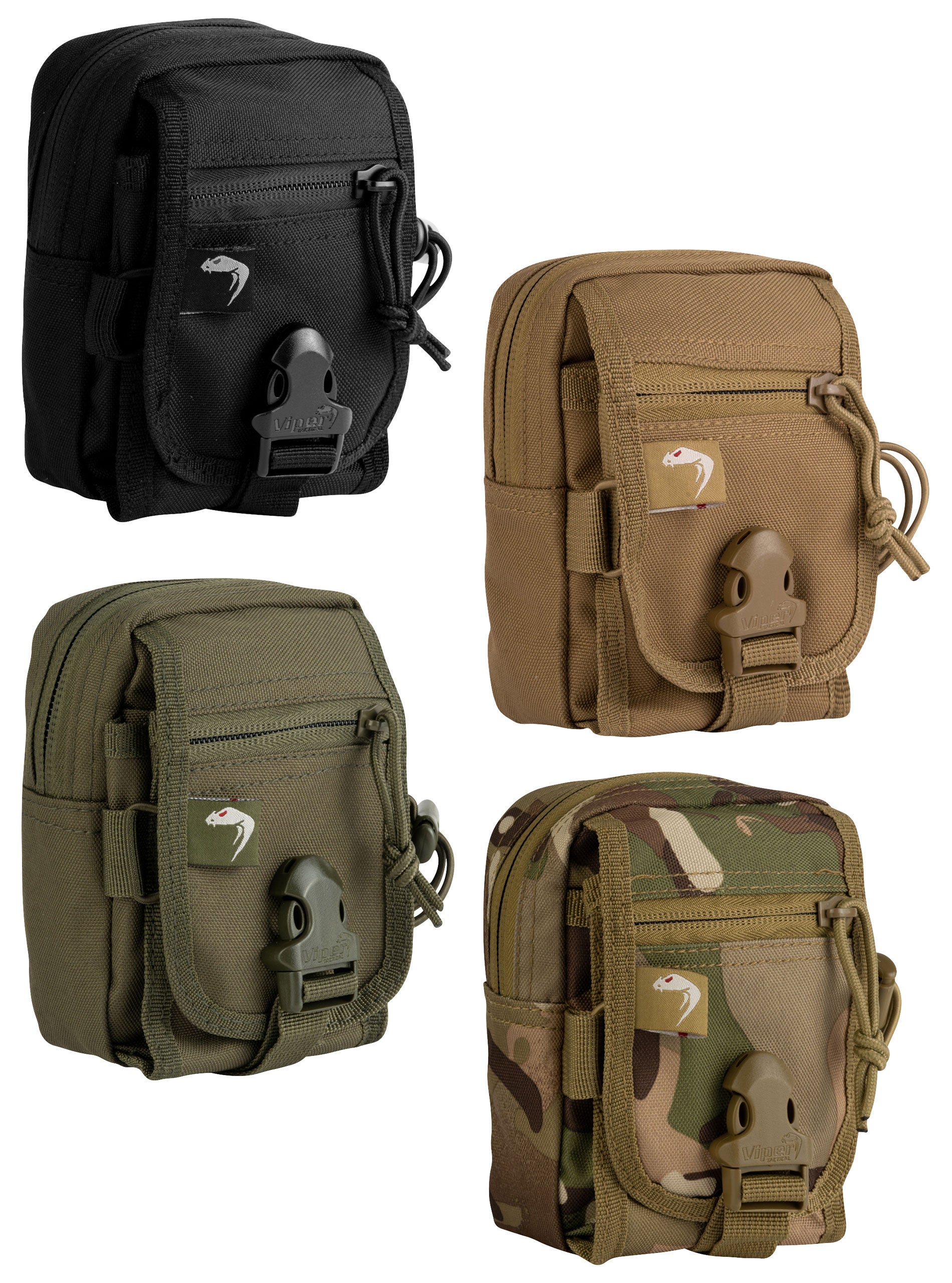 Pochette Viper Tactical V-Pouch – 15.2x11.5x5.1 Cm, 215g, Cordura 600D, Imperméable, MOLLE – Pour Ceinture Ou Plateau