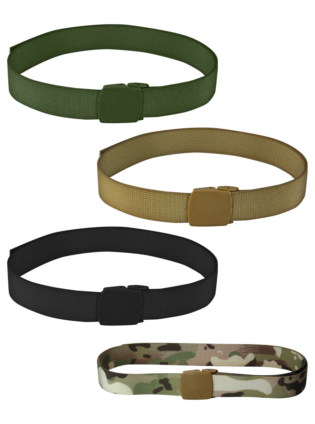 Viper TACTICAL Adjustable Speed Belt 40 millimetre wide webbing belt fits up to 50" waist