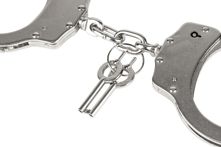 Viper TACTICAL Professional Heavy Duty Police Handcuffs Nickel Plated Steel with 2 Keys Individually Serial Numbered