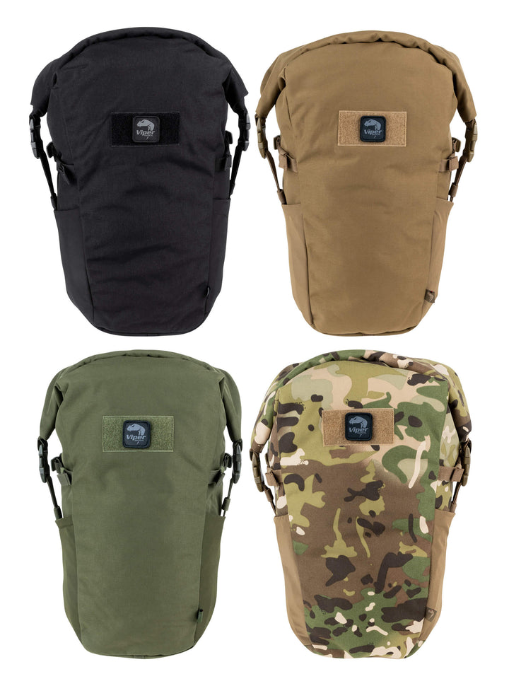 Viper TACTICAL Roll Top Backpack – Durable Cordura Tactical Fold Top Rucksack with Padded Straps, Quick-Access, External Pockets & Hook-and-Loop Patch Panel – Ideal for Hiking, Hunting