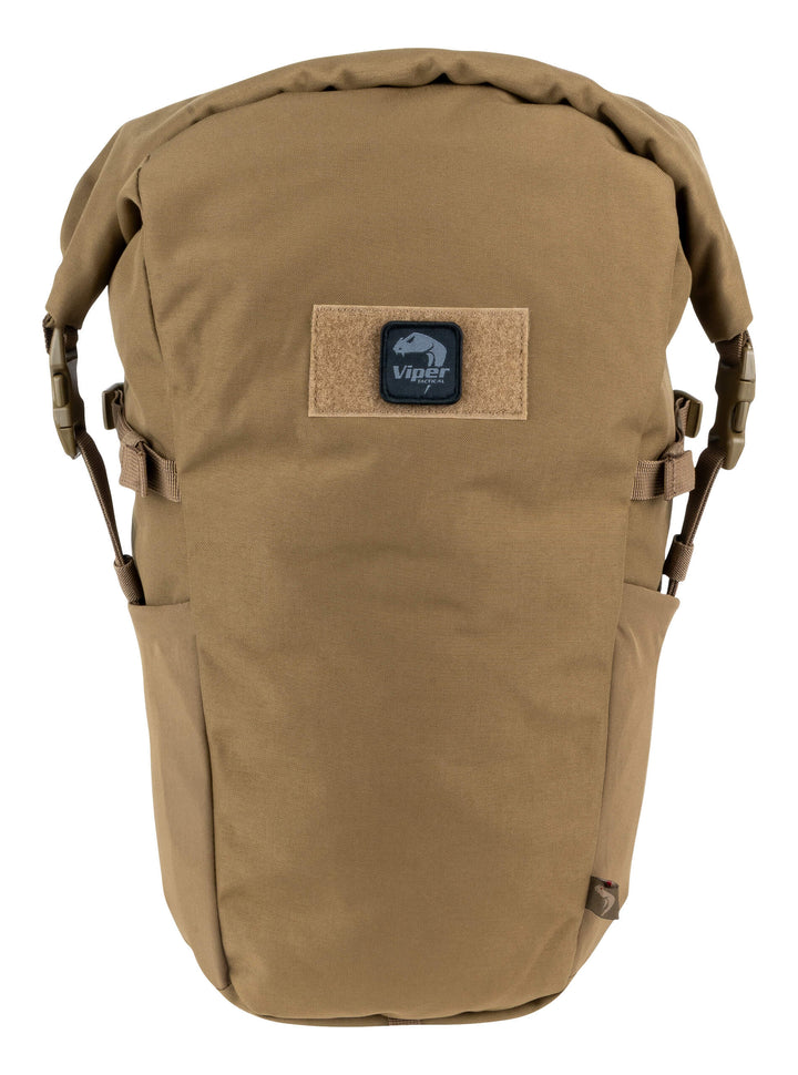 Viper TACTICAL Roll Top Backpack – Durable Cordura Tactical Fold Top Rucksack with Padded Straps, Quick-Access, External Pockets & Hook-and-Loop Patch Panel – Ideal for Hiking, Hunting