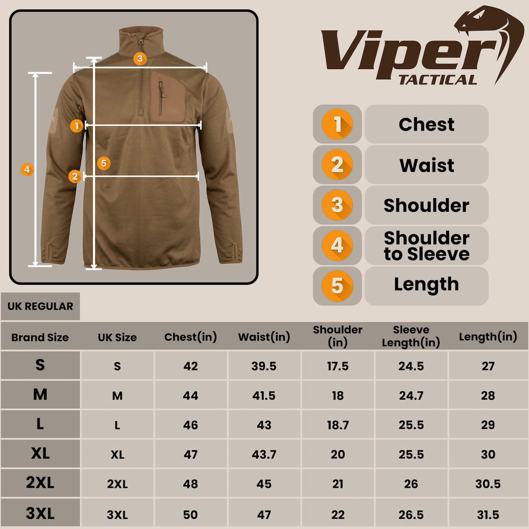 Viper TACTICAL Technical Mid Layer Fleece Top
