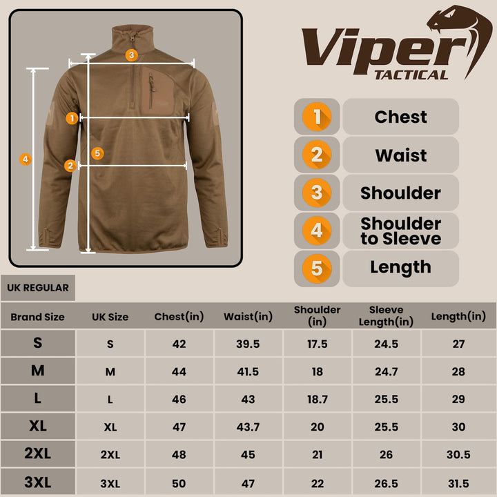 Viper TACTICAL Technical Mid Layer Fleece Top